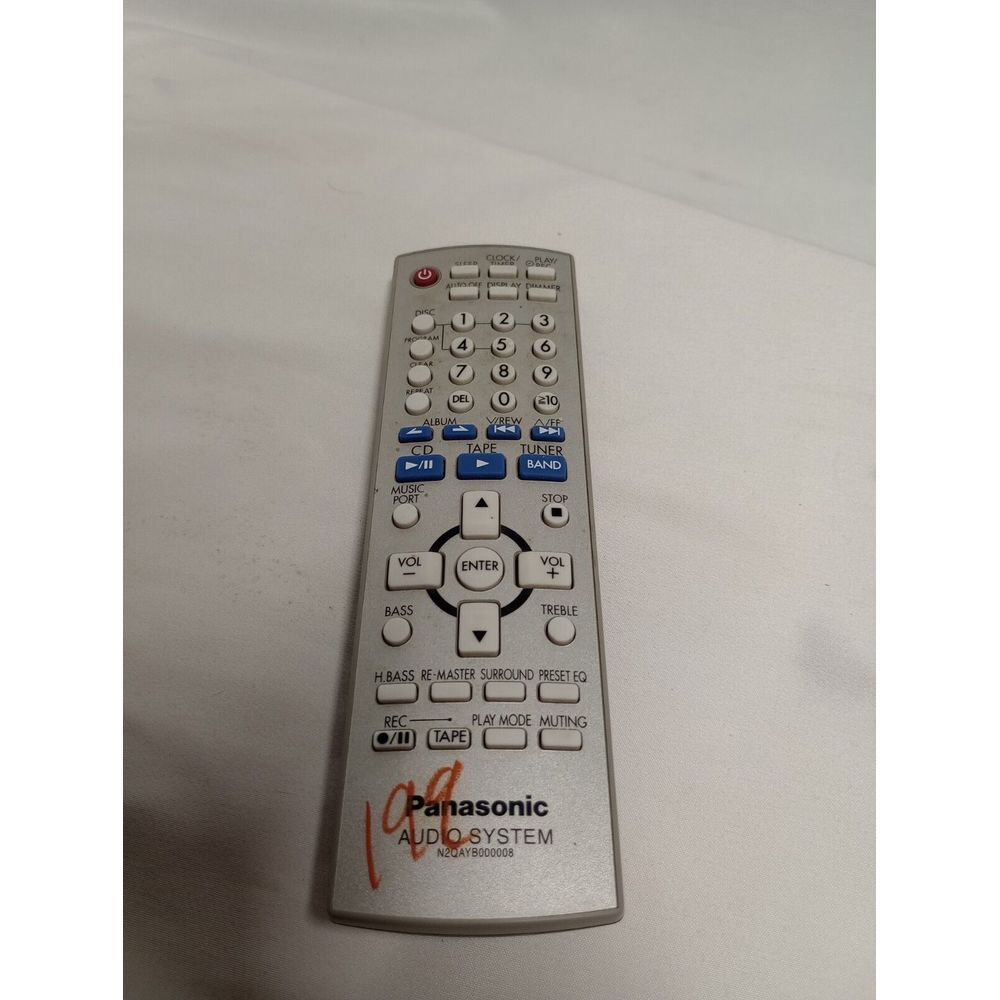 Genuine Panasonic N2QAYB000008 Audio System CD Tape‎ Tuner  Remote Control